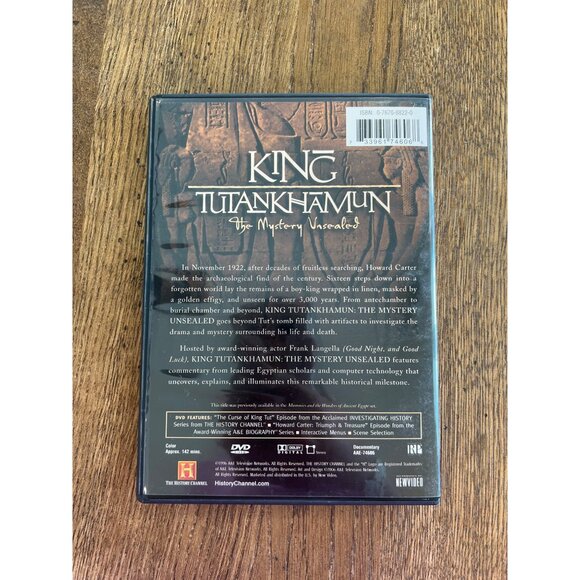 King Tutankhamun Mystery Unsealed DVD 2006 History Documentary Movie Pre-Owned - Picture 4 of 4